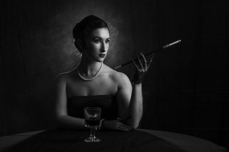 Фотосессия в стиле нуар