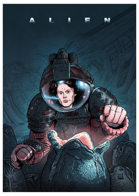 Рипли чужие плакат