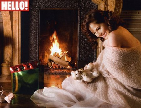 Уютный плед камин