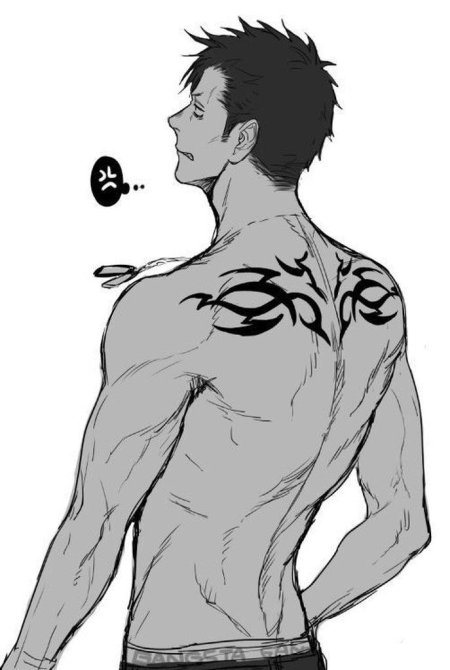 Аниме парни с татуировками