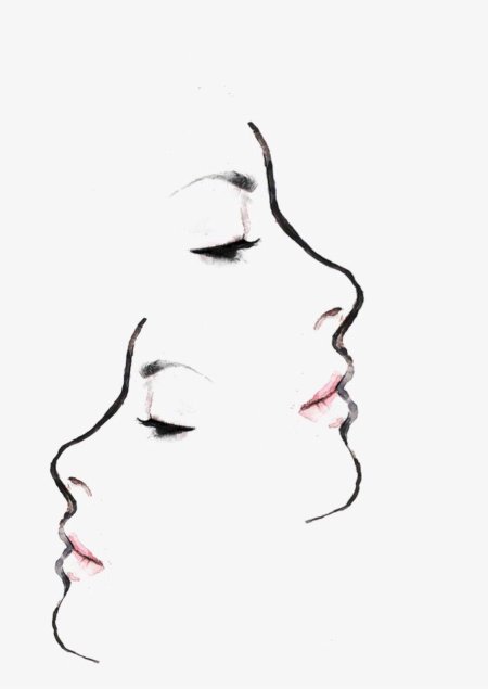 Лицо девушки рисунок