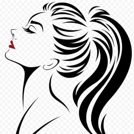 Силуэт лица девушки