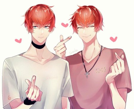 Mystic messenger близнецы манга