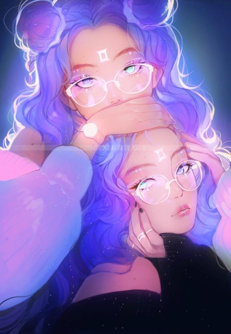 Близнецы знак зодиака арт