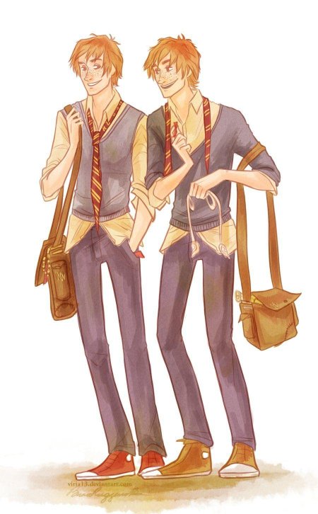 Фред и джордж уизли арт