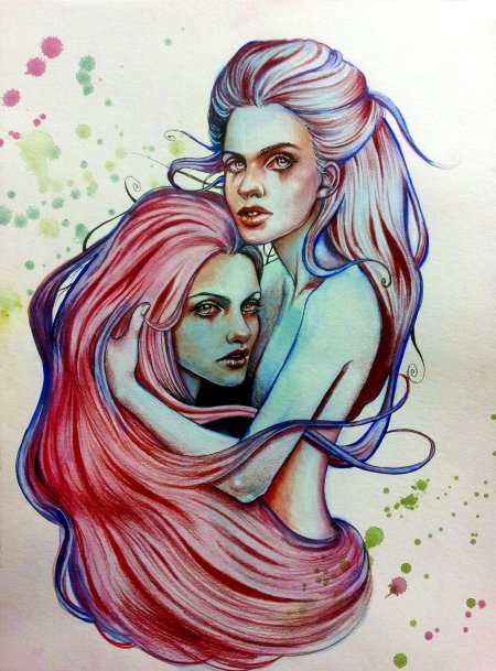 Акварельные картины агнес сесиль