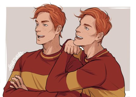 Фред и джордж уизли арт