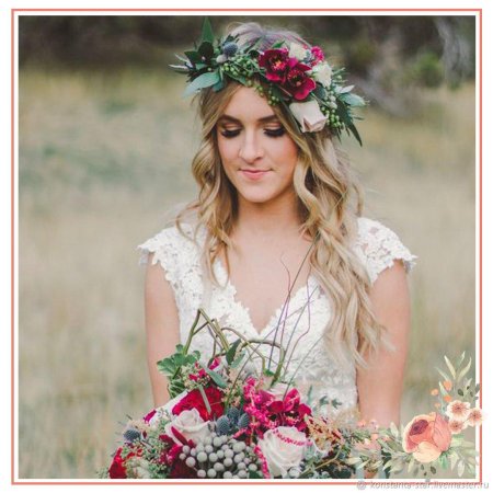 Венок невесты в стиле бохо