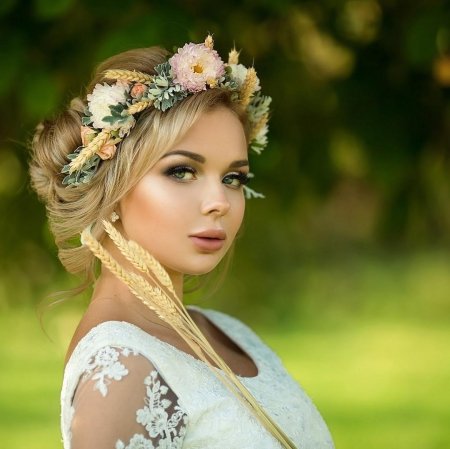 Прическа в народном стиле