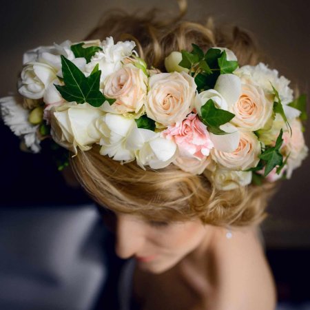 Свадебный венок из роз