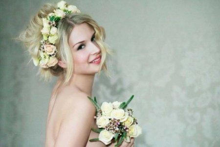 Прическа невесты
