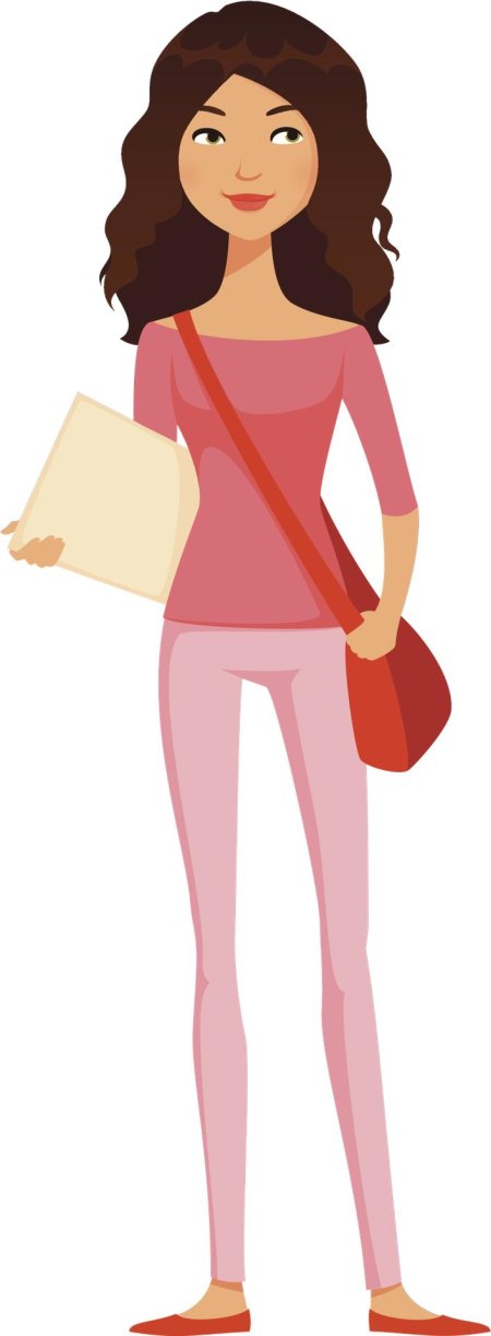 Девушка студентка