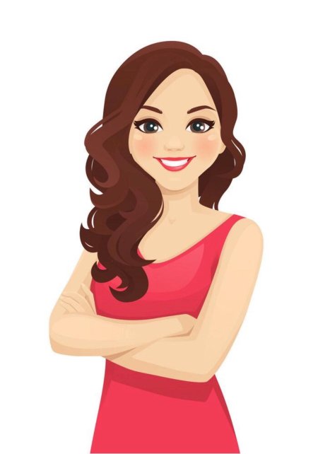 Девушка улыбается