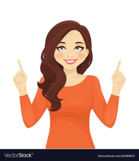 Девушка указывает