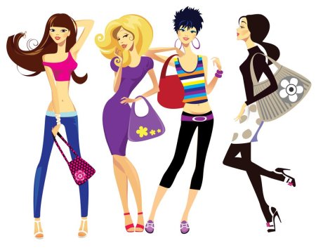 Девушка вектор