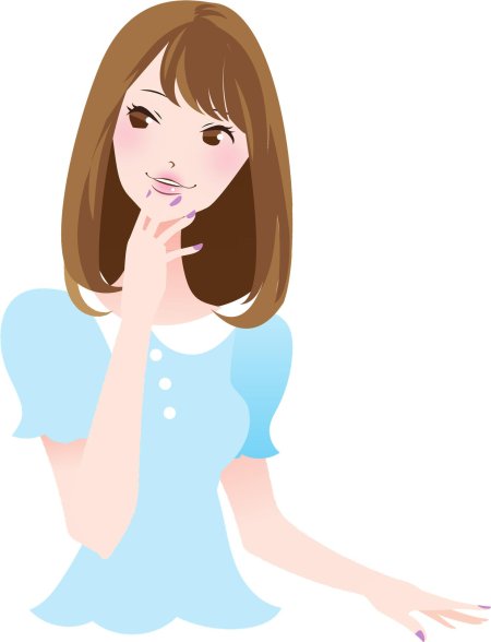 Задумчивая девушка рисунок