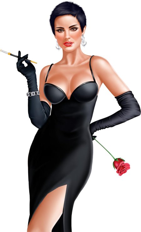 Красивые мультяшные женщины