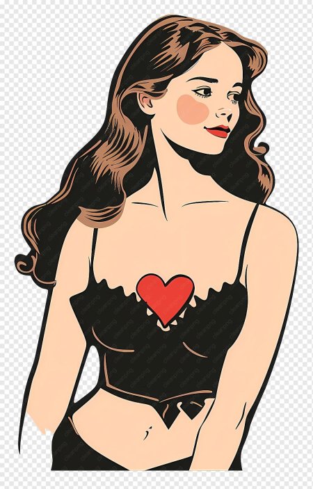 Женщина мультяшная