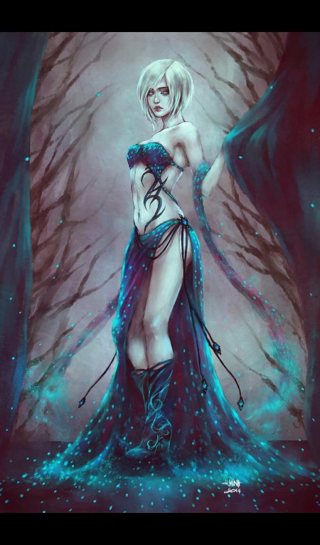 Девушка арт фэнтези