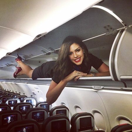 Девушка в самолете