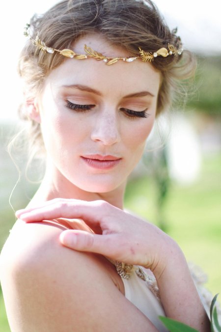 Свадебные прически в греческом стиле
