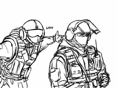 Rainbow six siege раскраска