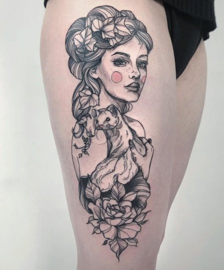 Татуировка женщина