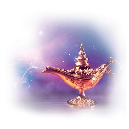 Волшебная лампа аладдина золотая