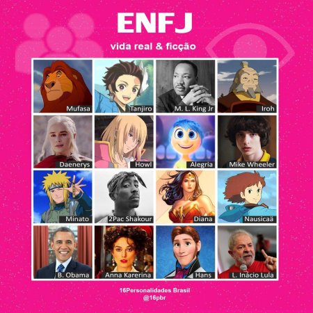 Enfj тип личности персонажи