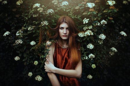 Рыжая модель