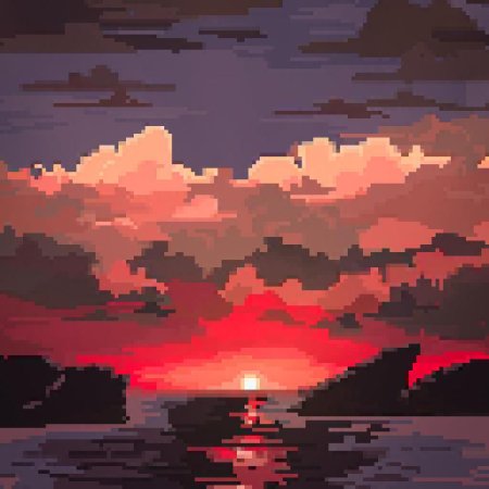 Пиксельный пейзаж