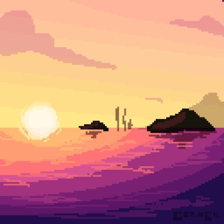 Пиксельный пейзаж