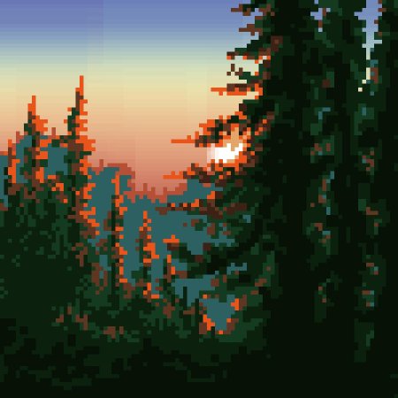 Пиксельный лес