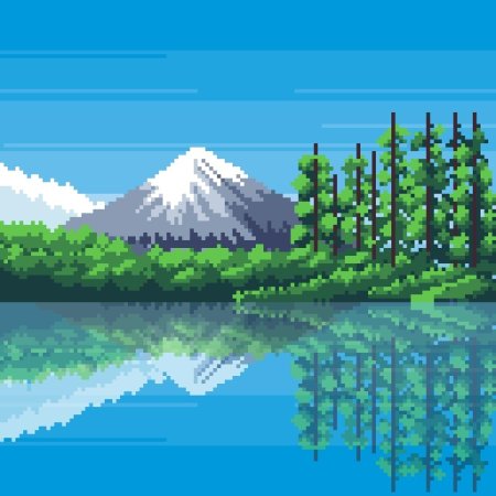Пиксельный пейзаж