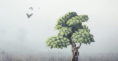 Пиксель арт природа