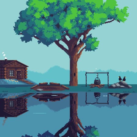 Пиксельное дерево