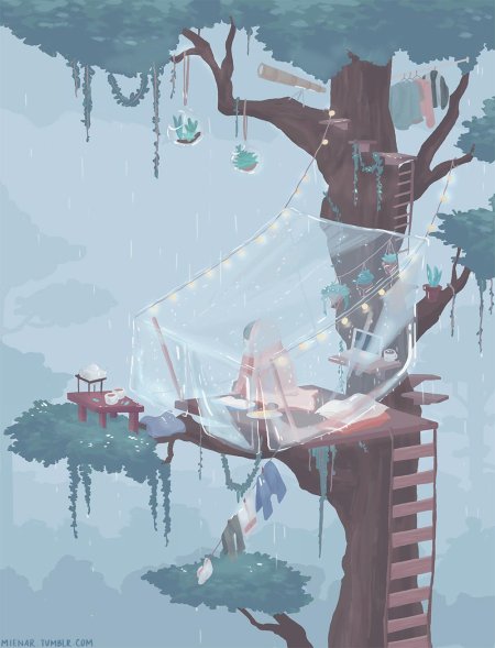 Пиксель арт пейзаж