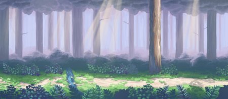 Мультяшный лес