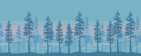 Пиксельный лес