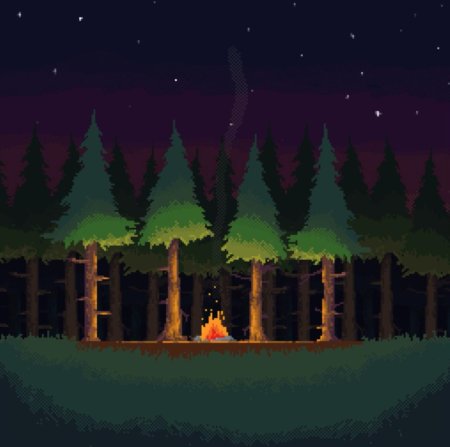 Пиксельный лес