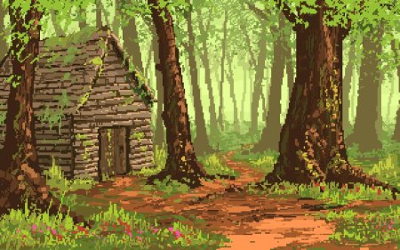 Пиксельный лес