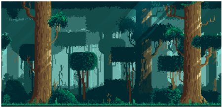 Пиксельный лес