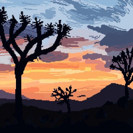 Пиксельные пейзажи