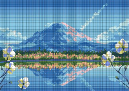 Пиксельный пейзаж