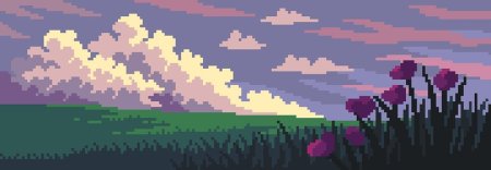 Пиксельный пейзаж