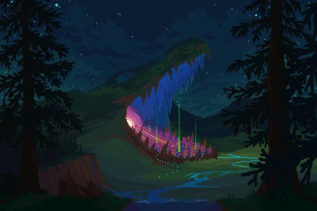 Пиксельный пейзаж