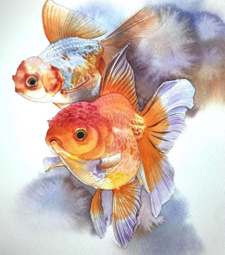 Акварели рыбки kitipong_maksin_