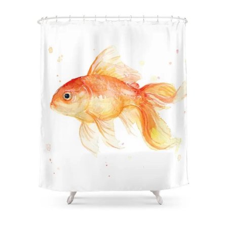 Штора для ванной комнаты \ goldfish orange