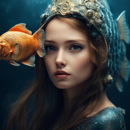 Девушка с рыбой