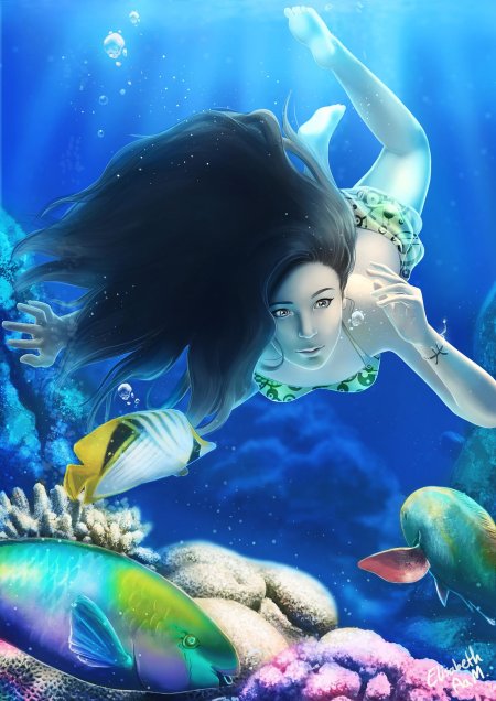 Девушка с рыбой